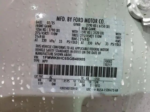 2025 FORD EXPLORER PLATINUM  