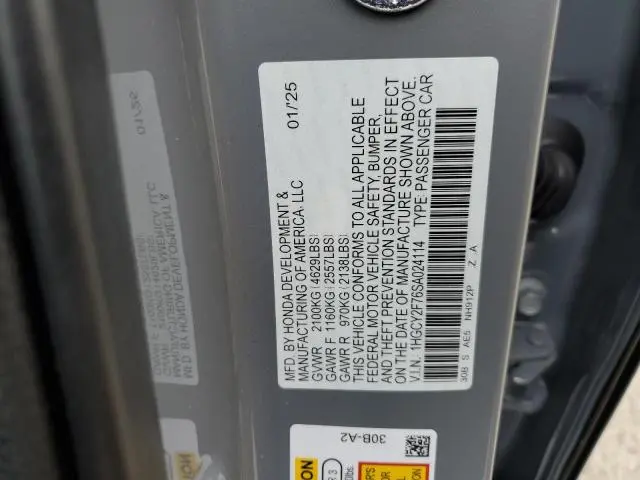 2025 HONDA ACCORD HYBRID SPORT-L  