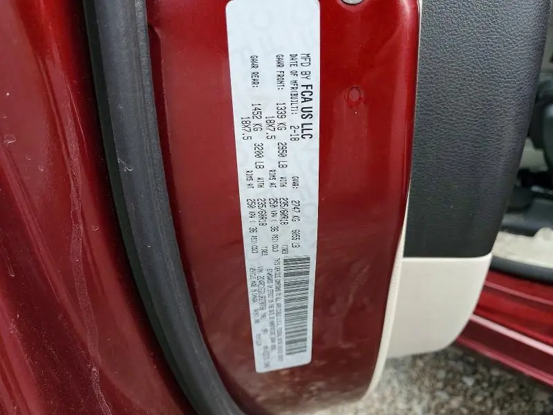 2018 CHRYSLER PACIFICA TOURING L PLUS  