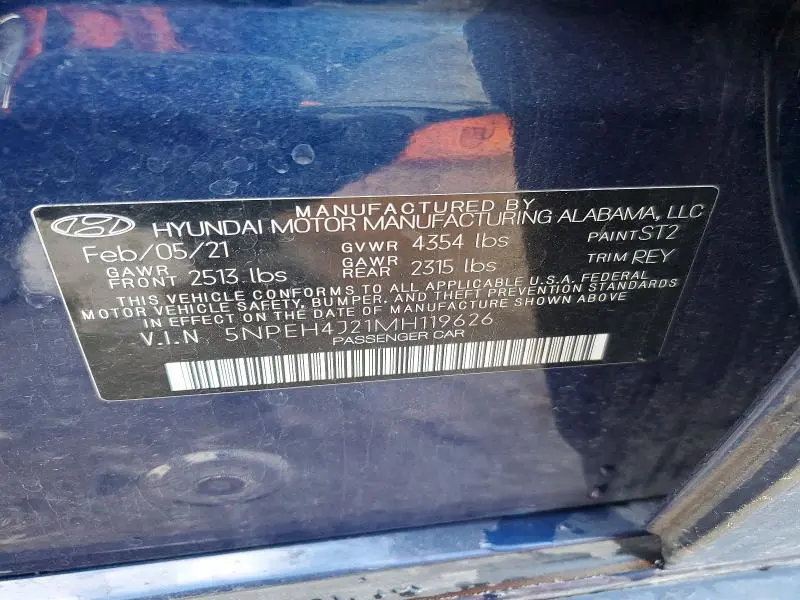 2021 HYUNDAI SONATA LIMITED  