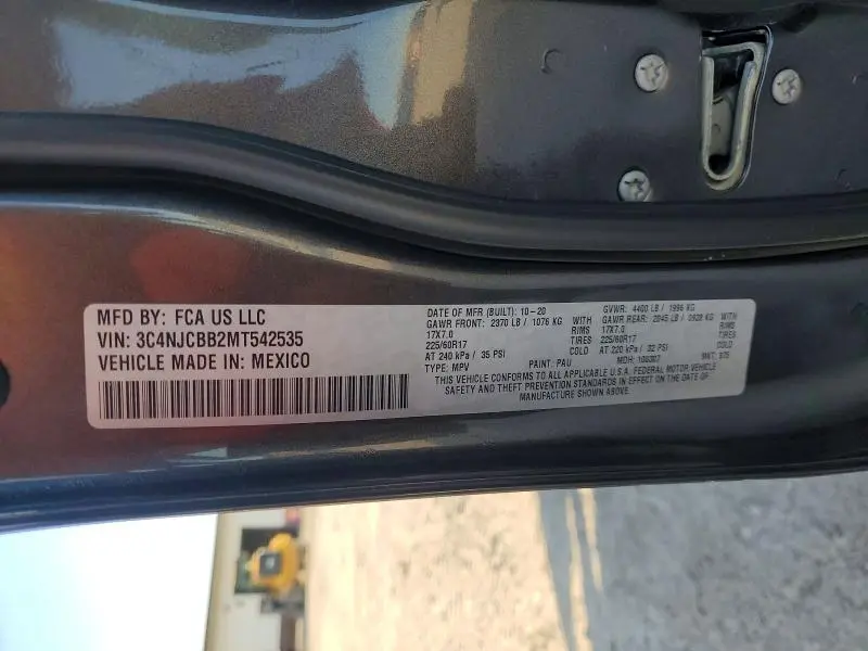 2021 JEEP COMPASS LATITUDE  
