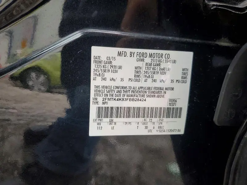 2015 FORD EDGE TITANIUM  