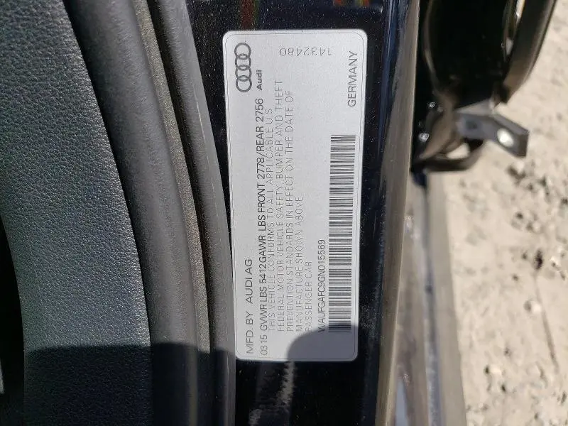 2016 AUDI A6 PREMIUM PLUS  