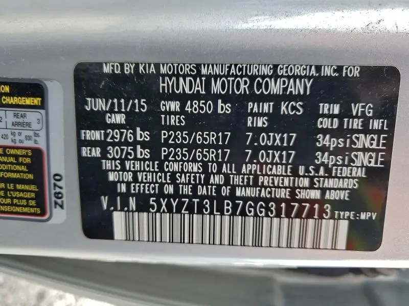 2016 HYUNDAI SANTA FE SPORT   