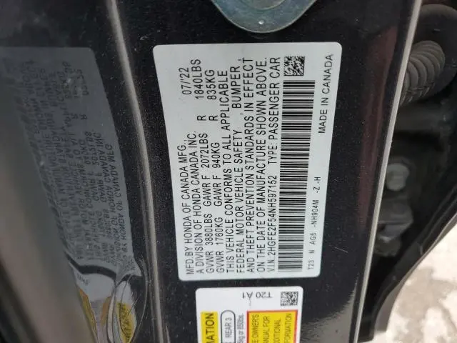 2022 HONDA CIVIC SPORT  