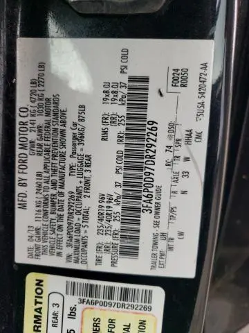 2013 FORD FUSION TITANIUM  