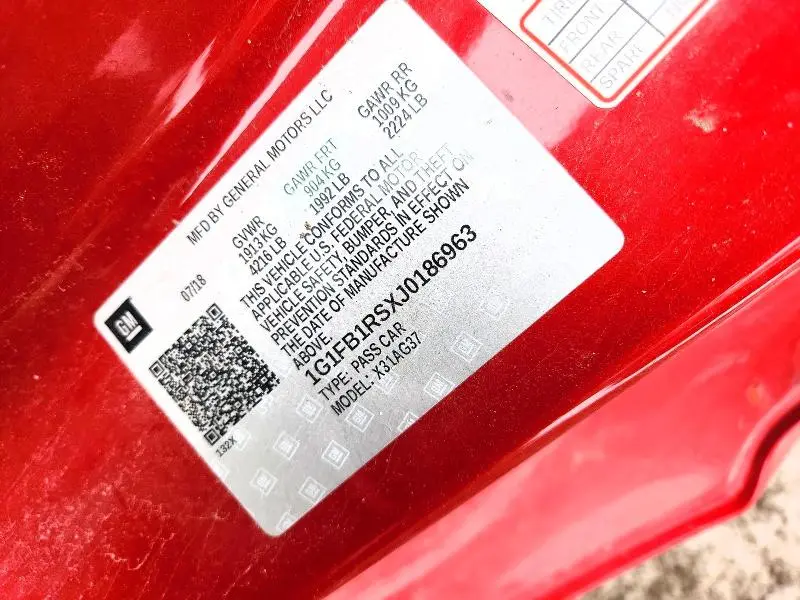 2018 CHEVROLET CAMARO LT  