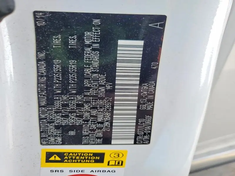 2015 LEXUS RX 350 BASE  