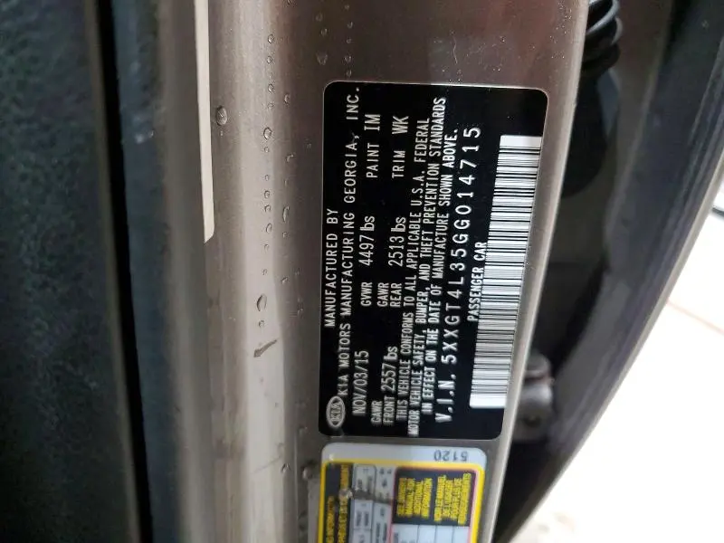 2016 KIA OPTIMA LX  