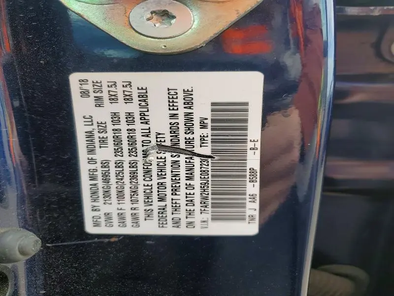 2018 HONDA CR-V EX  