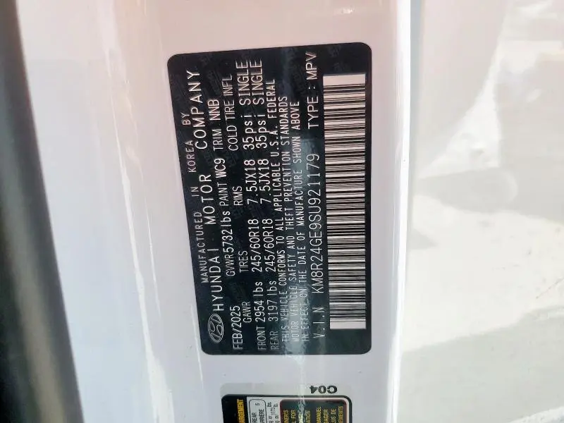 2025 HYUNDAI PALISADE SEL  