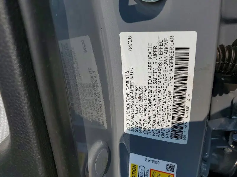 2026 HONDA ACCORD HYBRID SPORT-L  