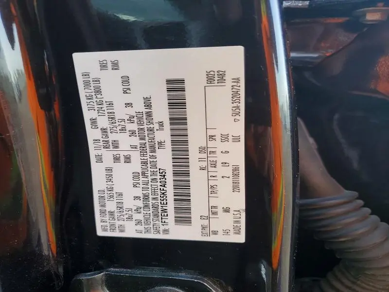 2019 FORD F150 SUPERCREW  