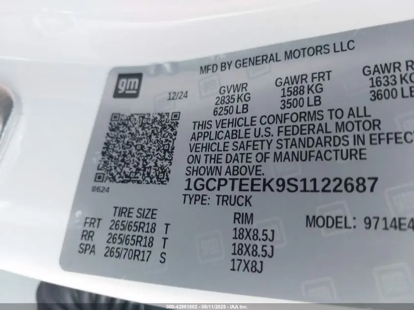 2025 CHEVROLET COLORADO 4WD TRAIL BOSS