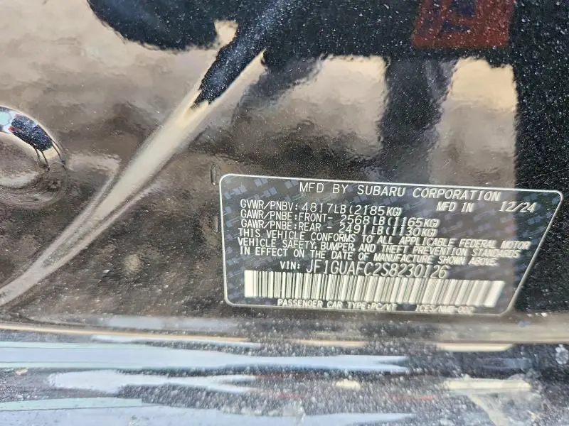 2025 SUBARU IMPREZA SPORT  