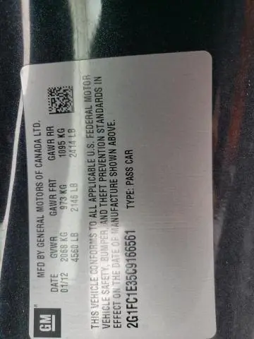 2012 CHEVROLET CAMARO LT  