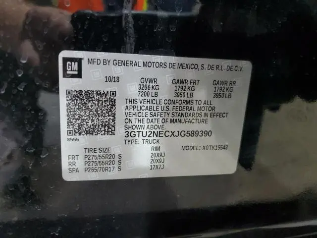 2018 GMC SIERRA K1500 SLT  