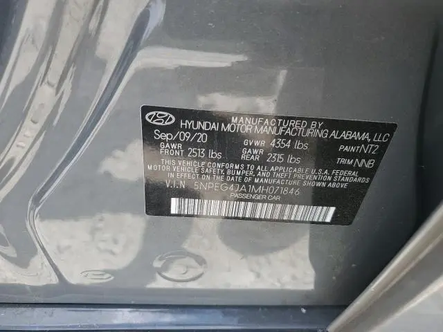 2021 HYUNDAI SONATA SE