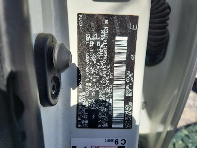 2014 TOYOTA 4RUNNER LIMITED  