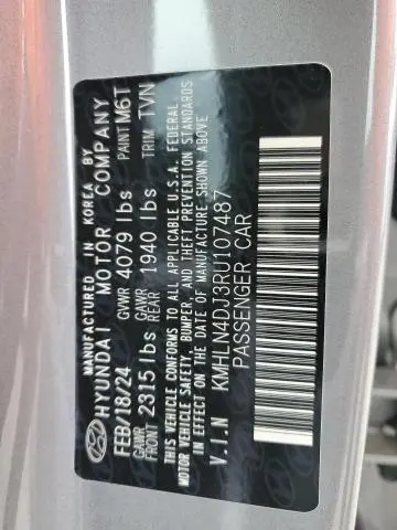 2024 HYUNDAI ELANTRA LIMITED  