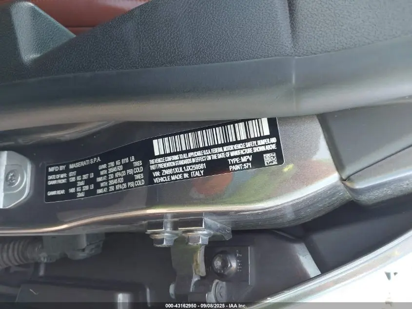 2018 MASERATI LEVANTE GRANLUSSO
