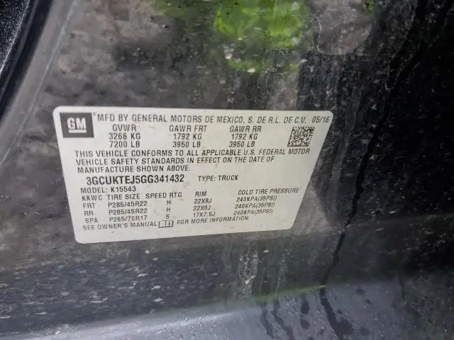 2016 CHEVROLET SILVERADO K1500 HIGH COUNTRY  