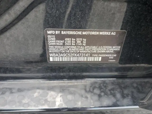 2015 BMW 335 I  