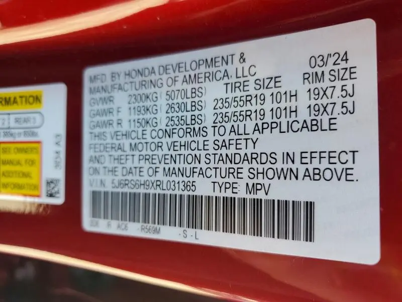 2024 HONDA CR-V SPORT TOURING  