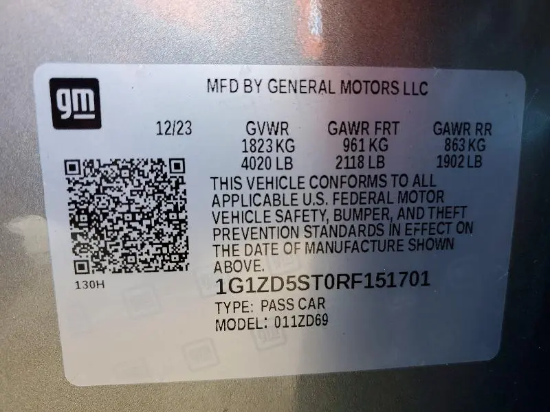 2024 CHEVROLET MALIBU LT  