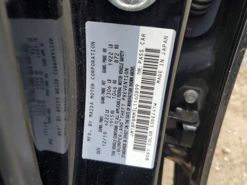 2020 MAZDA 3 PREFERRED  