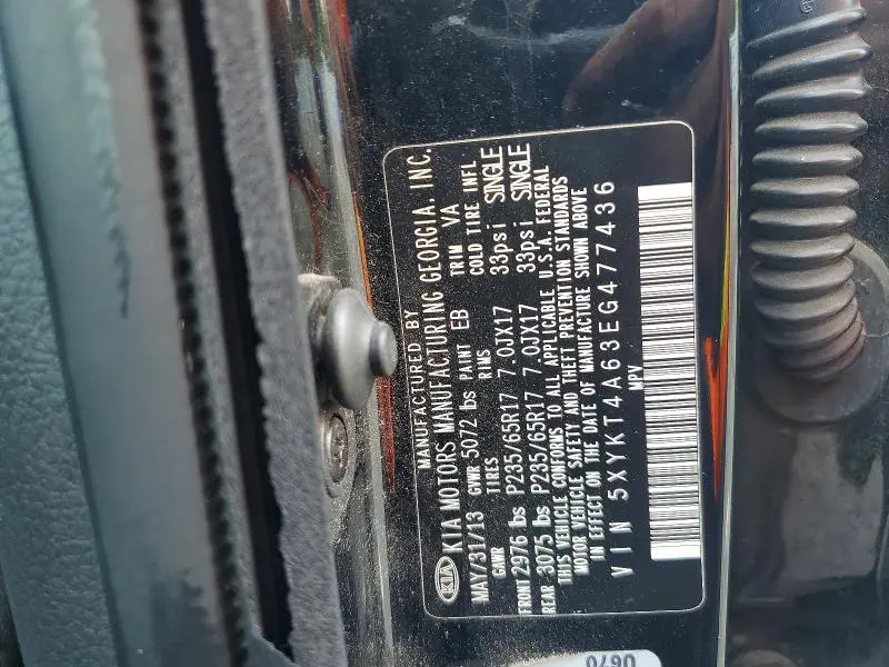 2014 KIA SORENTO LX  