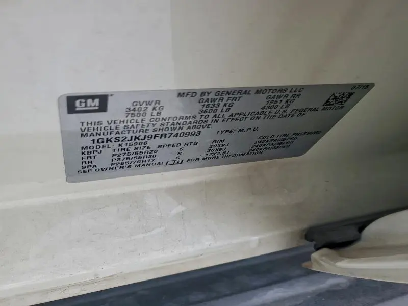 2015 GMC YUKON XL DENALI  