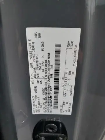 2021 FORD F150 SUPER CAB