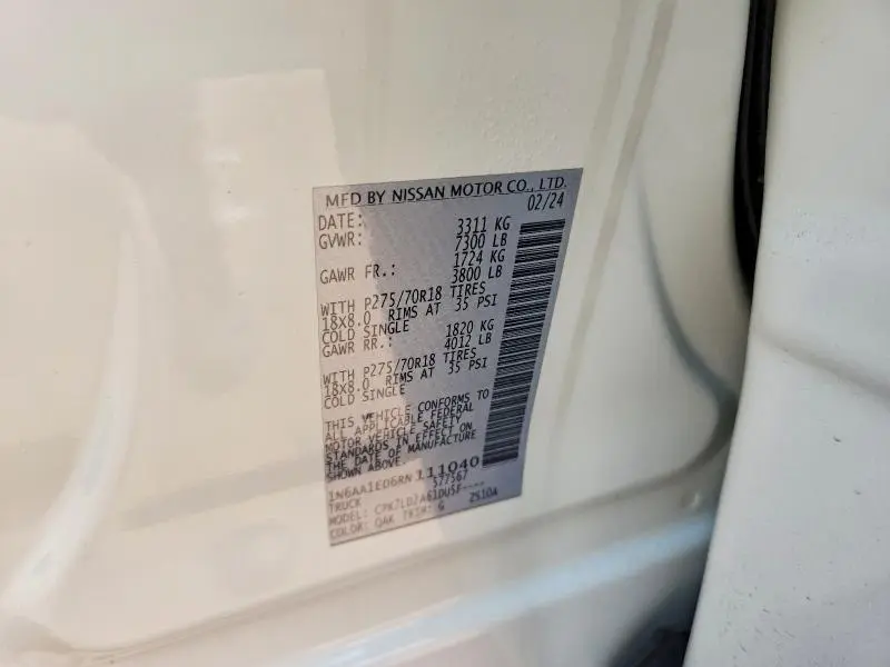 2024 NISSAN TITAN PRO-4X  