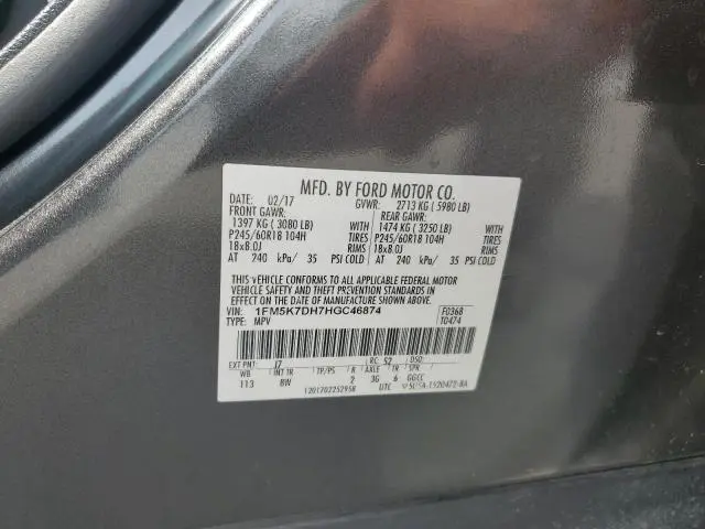 2017 FORD EXPLORER XLT  