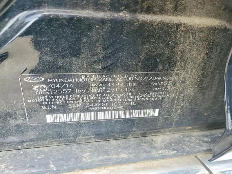 2015 HYUNDAI SONATA SPORT  