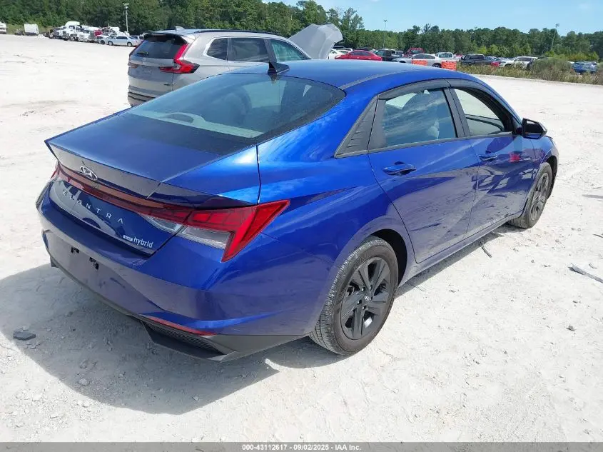 2022 HYUNDAI ELANTRA HYBRID BLUE