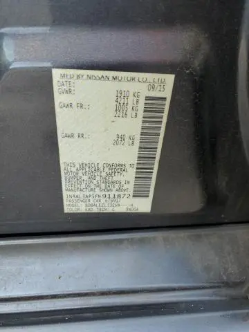 2015 NISSAN ALTIMA 2.5  