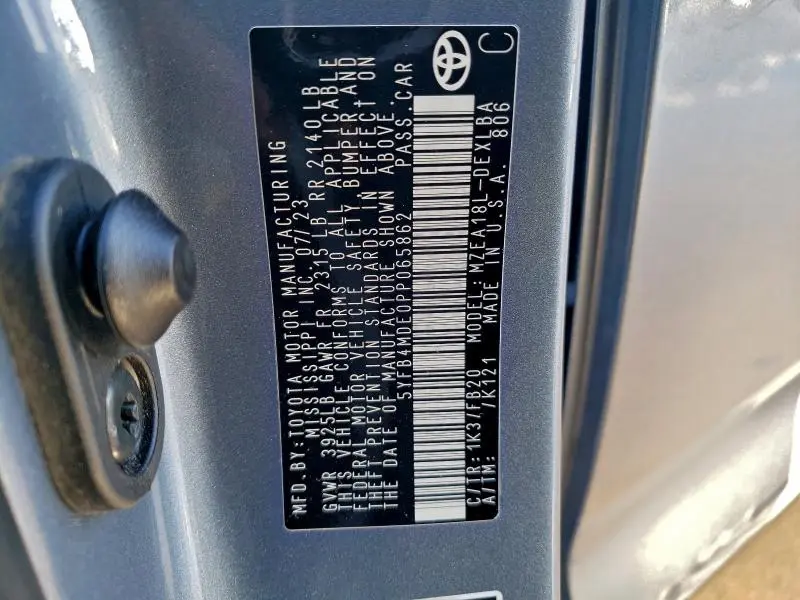 2023 TOYOTA COROLLA LE  