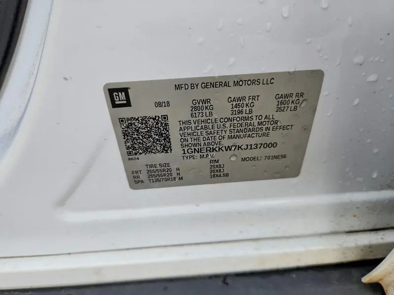 2019 CHEVROLET TRAVERSE PREMIER  