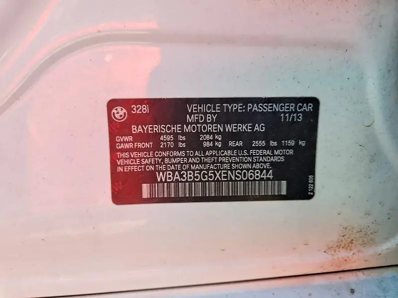 2014 BMW 328 XI SULEV  
