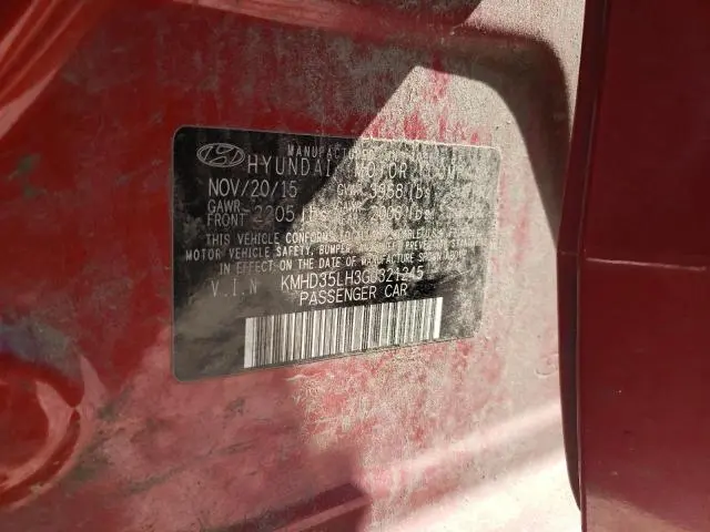 2016 HYUNDAI ELANTRA GT