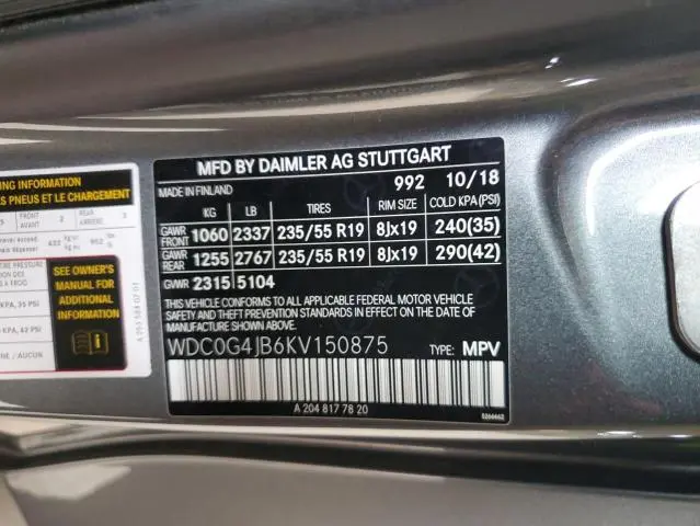 2019 MERCEDES-BENZ GLC 300