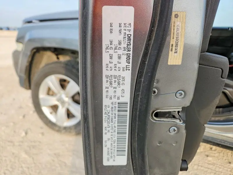 2012 JEEP PATRIOT LATITUDE  