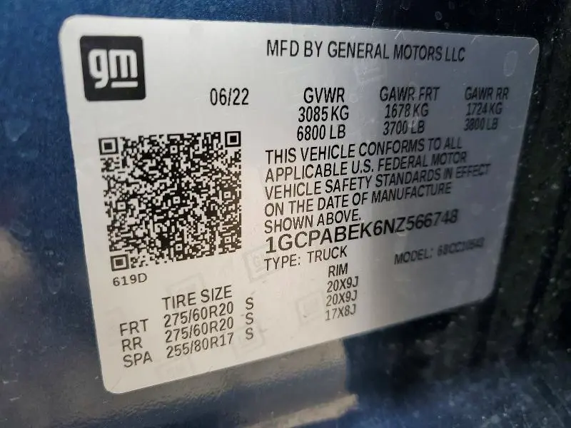 2022 CHEVROLET SILVERADO C1500 CUSTOM  