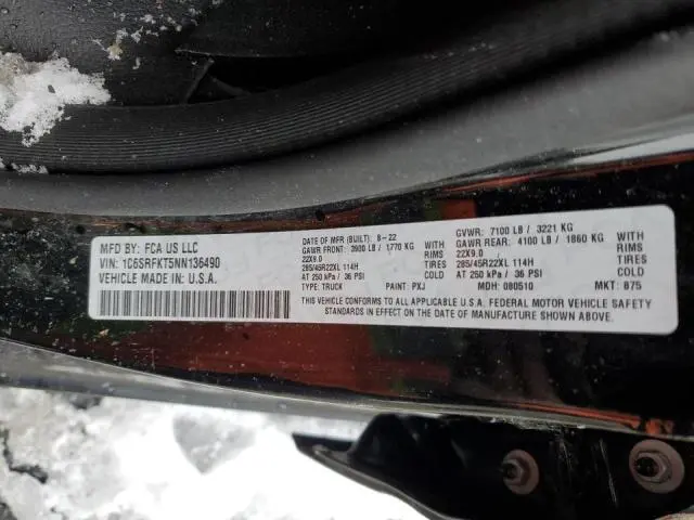 2022 RAM 1500 LONGHORN