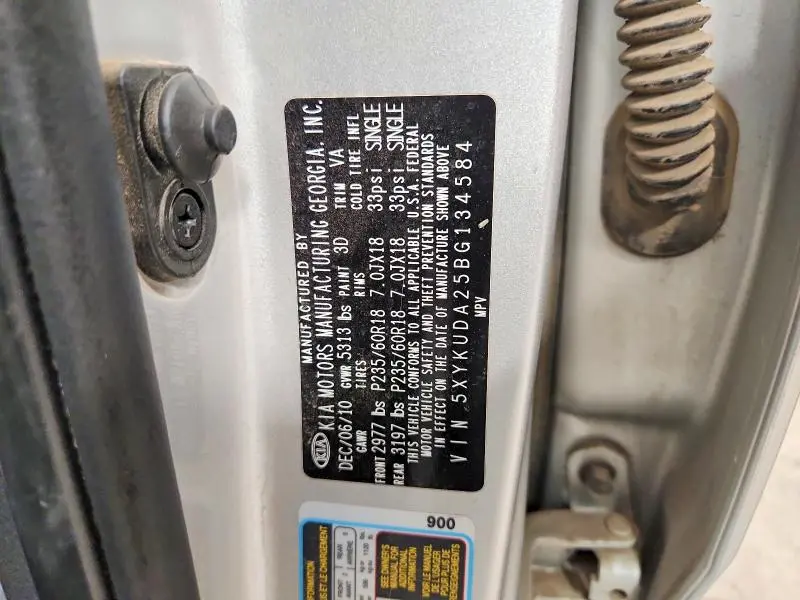 2011 KIA SORENTO EX  