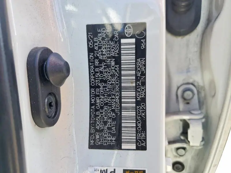 2021 TOYOTA COROLLA SE  