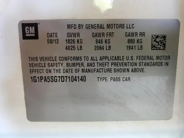 2013 CHEVROLET CRUZE LS  