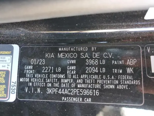 2023 KIA FORTE GT  